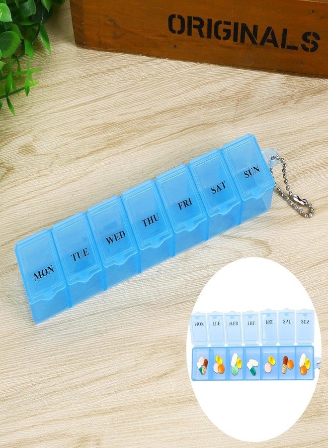Rabbonix Pill Medicine Organizer Reminder Storage Box 07 Days or 01 Weeks | Plastic | Pack of 2 - Image 5